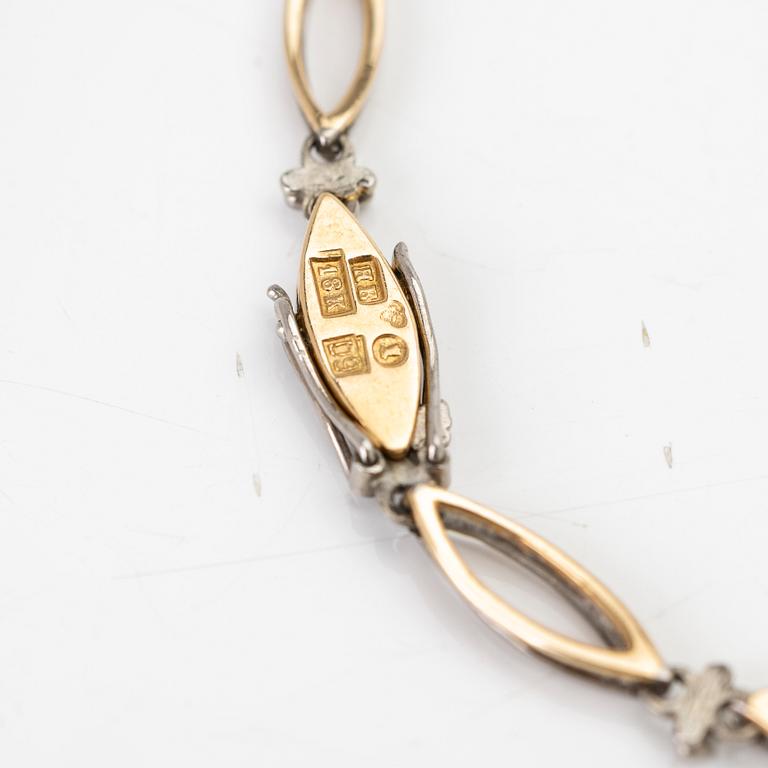 Bracelet, 18K gold, sapphires and diamonds, Heribert Engelbert AB, Stockholm, 1954.
