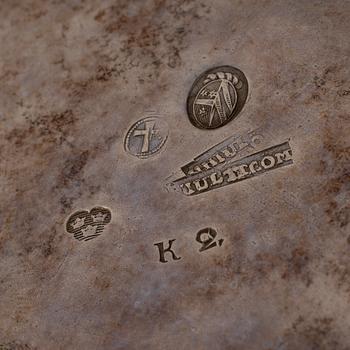 A Swedish 18th century silver coffee-pot, mark of Anders Hjulström, Köping 1792.