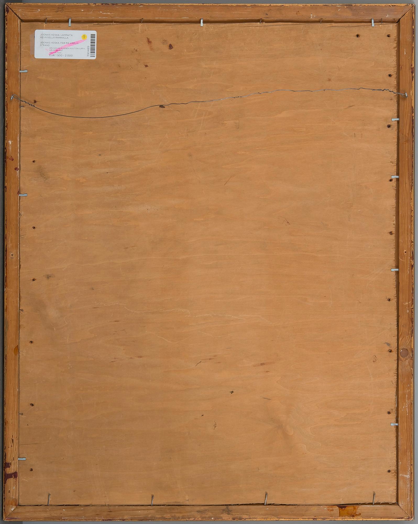 Jonas Heiska, SHEEP ON A SPRINGLIKE RIVERBANK.