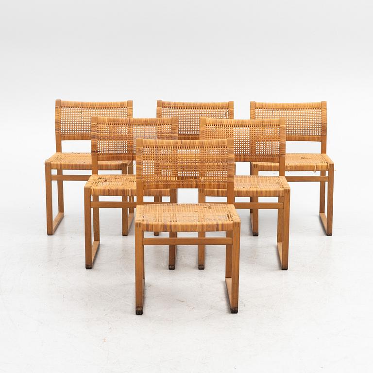 Børge Mogensen, a set of six model 'BM61' chairs, mid 20th Century.