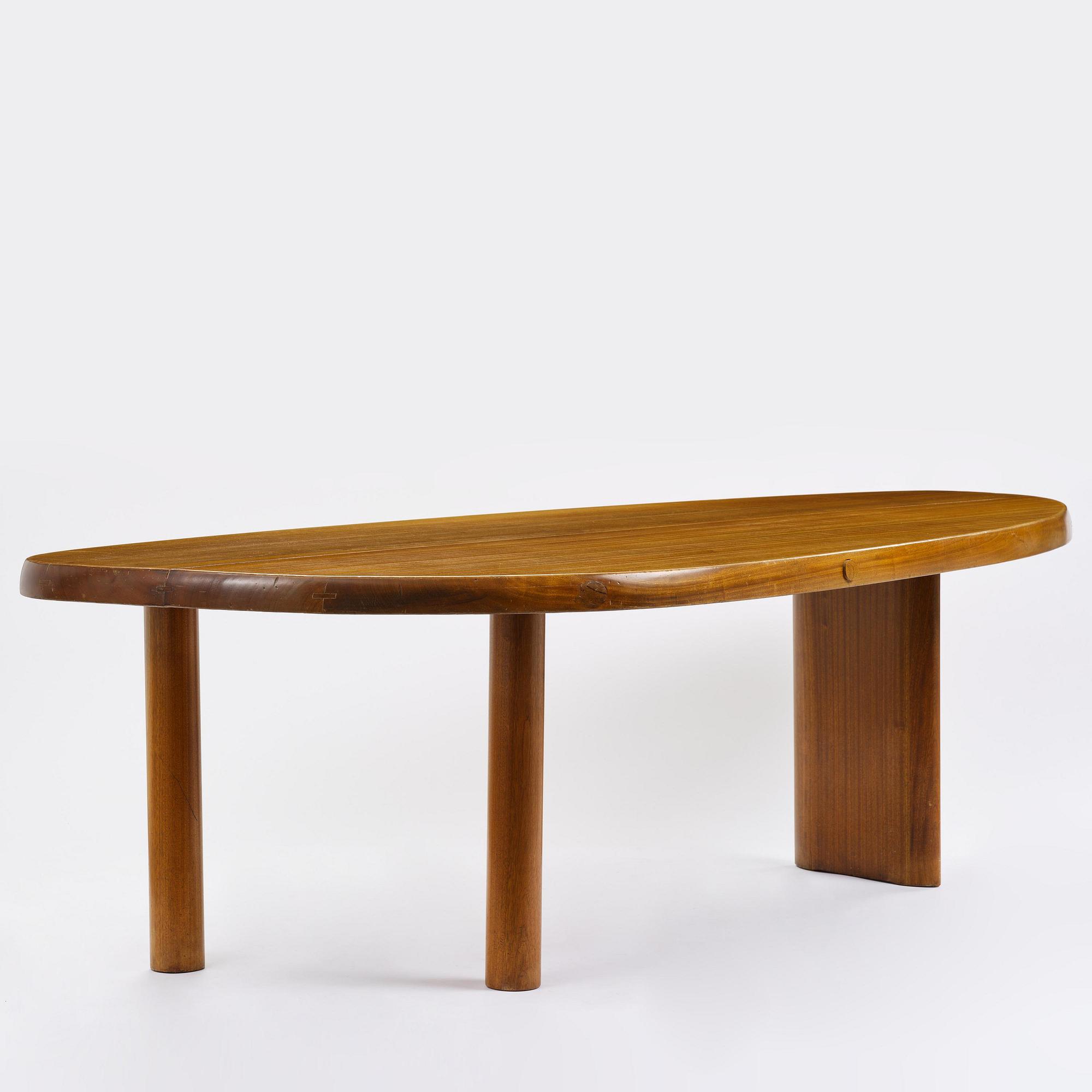 Charlotte Perriand, a "Forme Libre" table, executed by André Chetaille for Galerie Steph Simon, France, ca 1956.