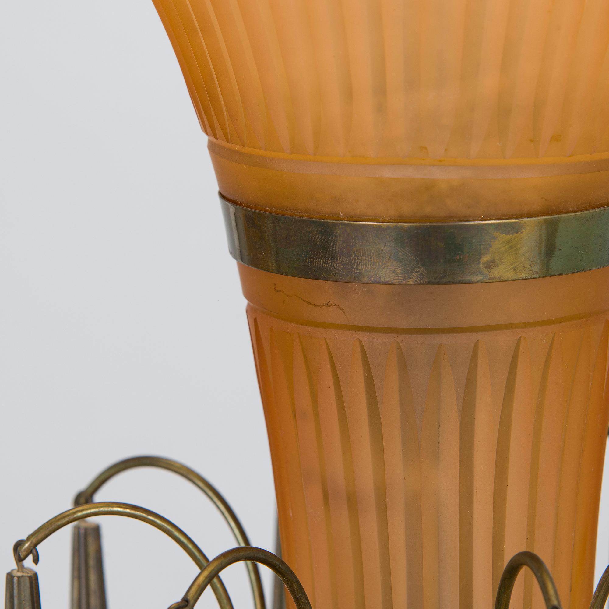 Harald Notini, taklampa, Arvid Böhlmarks Lampfabrik, 1930-tal.