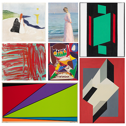 Från modernism till samtida konst och Important Works from the Bjarne & Iwona Rieber Collection