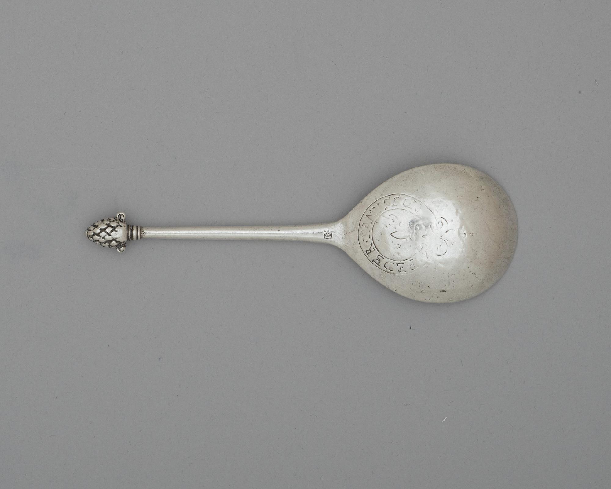 A Danish 17th century silver spoon, marks of Matz Christensen (Viborg 1646-1662).