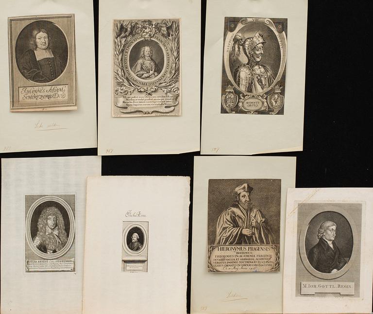 A COLLECTION OF COPPER ENGRAVING FROM THE 18-19TH CENTURY.