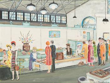 Håkan Brunberg, At the fish stand.