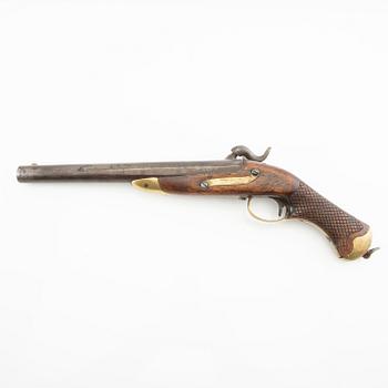 Percussion pistol, m/1850, smoothbored, Sweden.