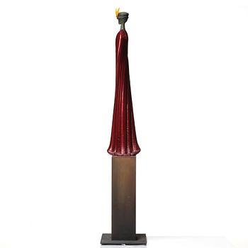 Kjell Engman, a unique glass sculpture 'Nobelman', Kosta Boda, Sweden.
