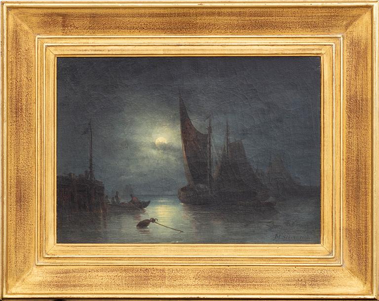 JOSEPH MAGNUS STÄCK, oil on canvas, signed and dated 1855.