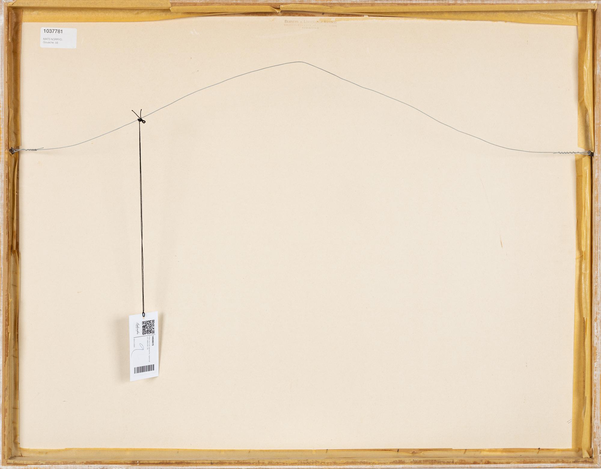 Mats Norryd, gouache, signed and dated -74.