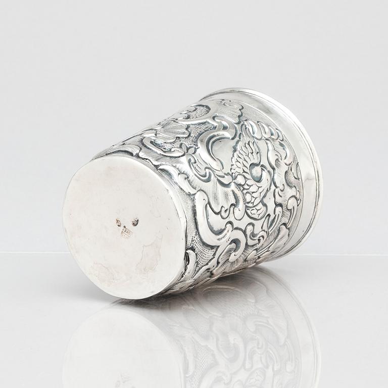 A Russian silver beaker, mark of Feodor Petrov, Moscow 1766.