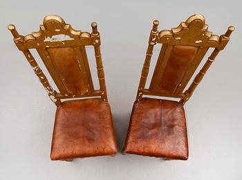 STOLAR, 1 par, barock, 1700-tal.