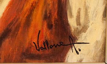 ANTONIO VALLONE, olja på duk, signerad.