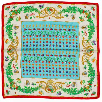 An Aterlier Versace silk scarf.