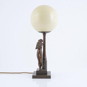 A table lamp, Art Déco style, second half of the 20th century.