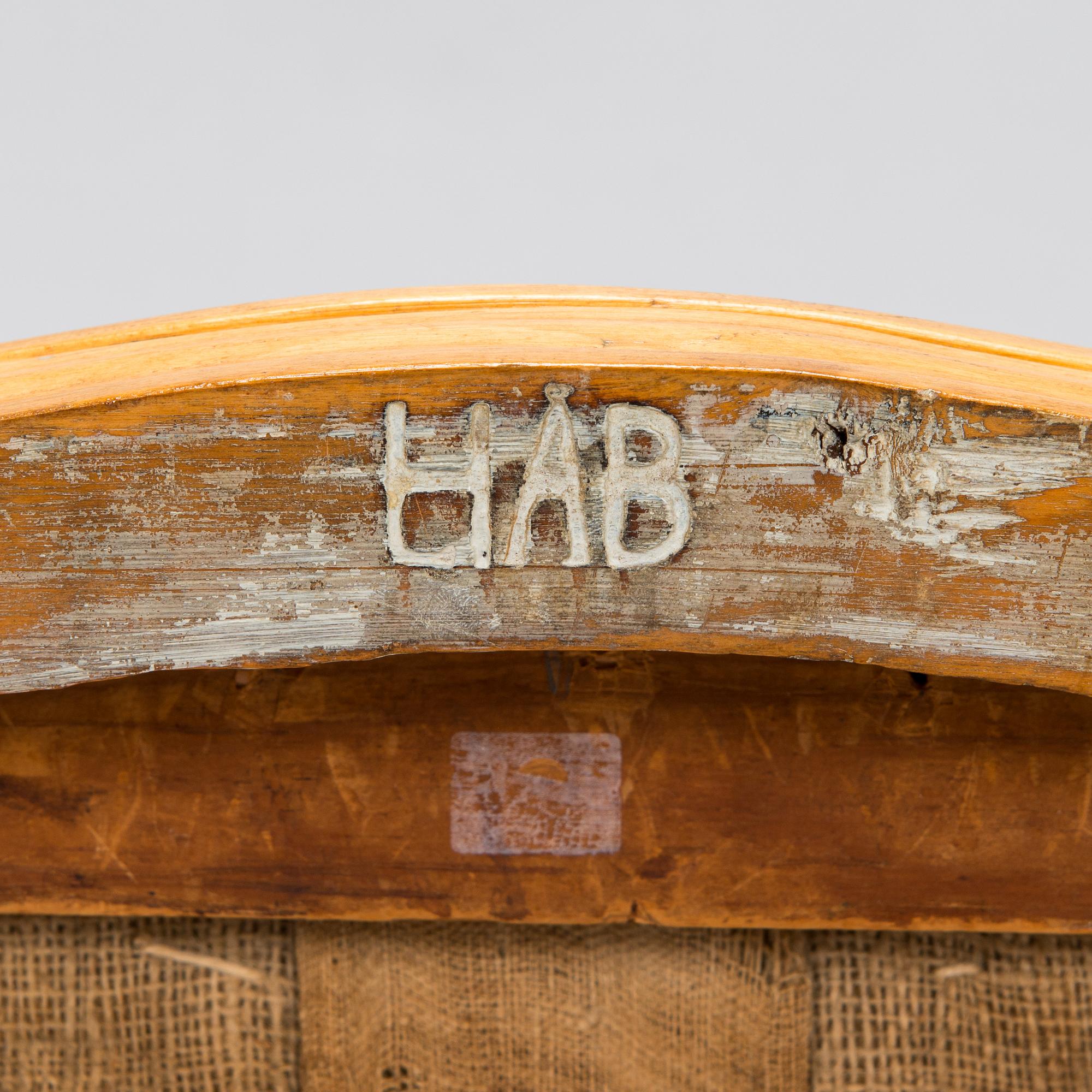 Tuoli ja jakkara, kustavilaiset, noin 1800.