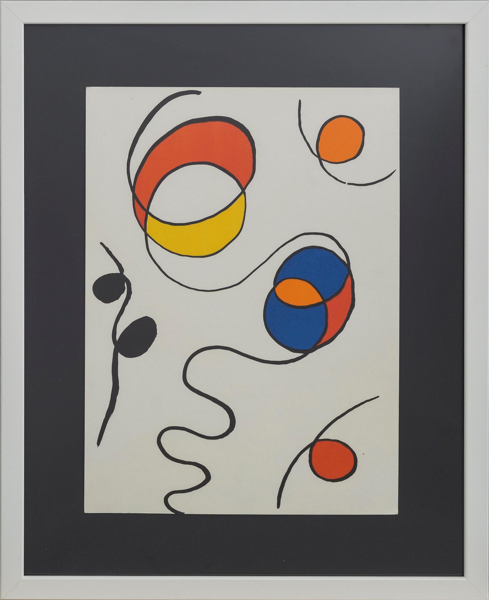 ALEXANDER CALDER, färglitografi, ur Derrière le Miroir nr 174 1968.