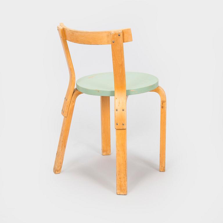 Alvar Aalto, stol, modell 68, för O.Y. Huonekalu- ja Rakennustyötehdas A.B. 1930-tal.