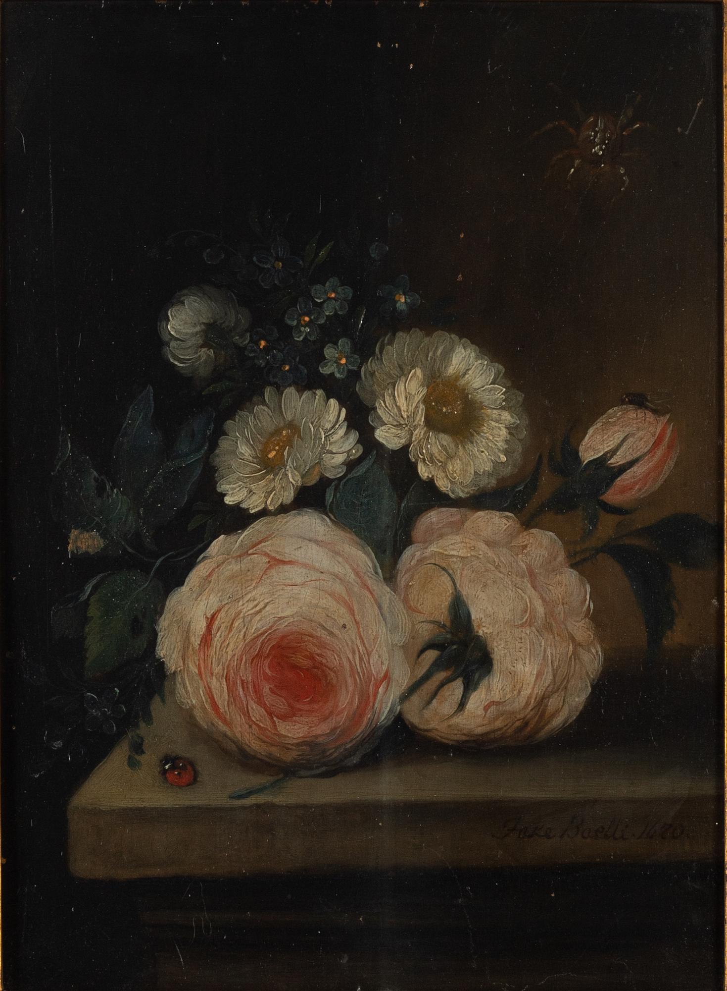 Holländsk skola, 1800-tal, Blomsterstilleben.