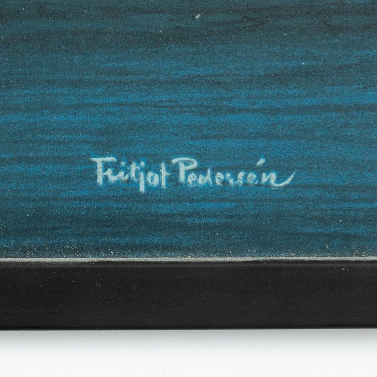 Fritiof Pedersén, affisch, "Svenska Amerika Linien", Isacsons Gbg, 1952.