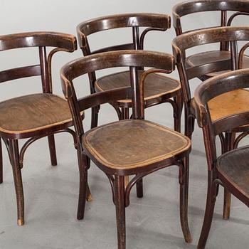 A SET OF SIX BENTWOOD CHAIRS THONET FIRST HALF OF 20TH CENTURY,