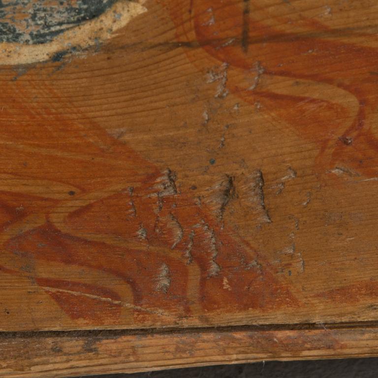 Wooden chest, 17th century.