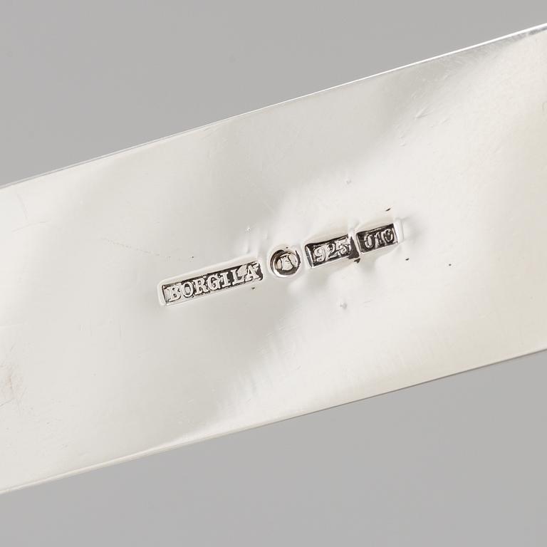 A Sterling silver paper knife by Aterlier Borgila, Stockholm, 1978.