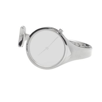 628. A Vivianna Torun Bülow Hübe stainless steel watch, Georg Jensen.