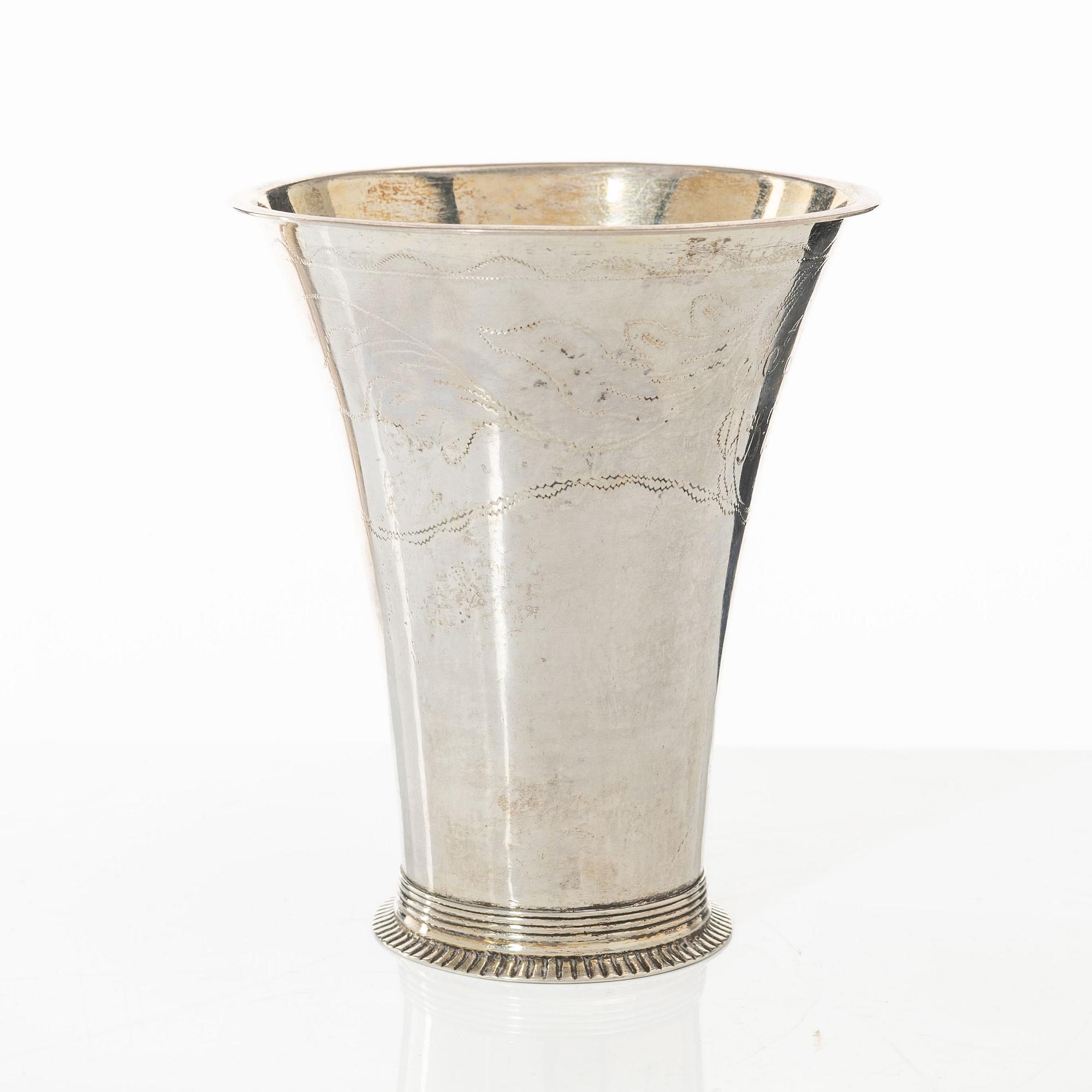 Nils Tornberg, bägare, silver, Linköping 1806.