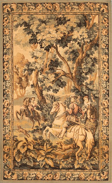 Tapet barock-stil maskinvävd ca 210x135 cm.