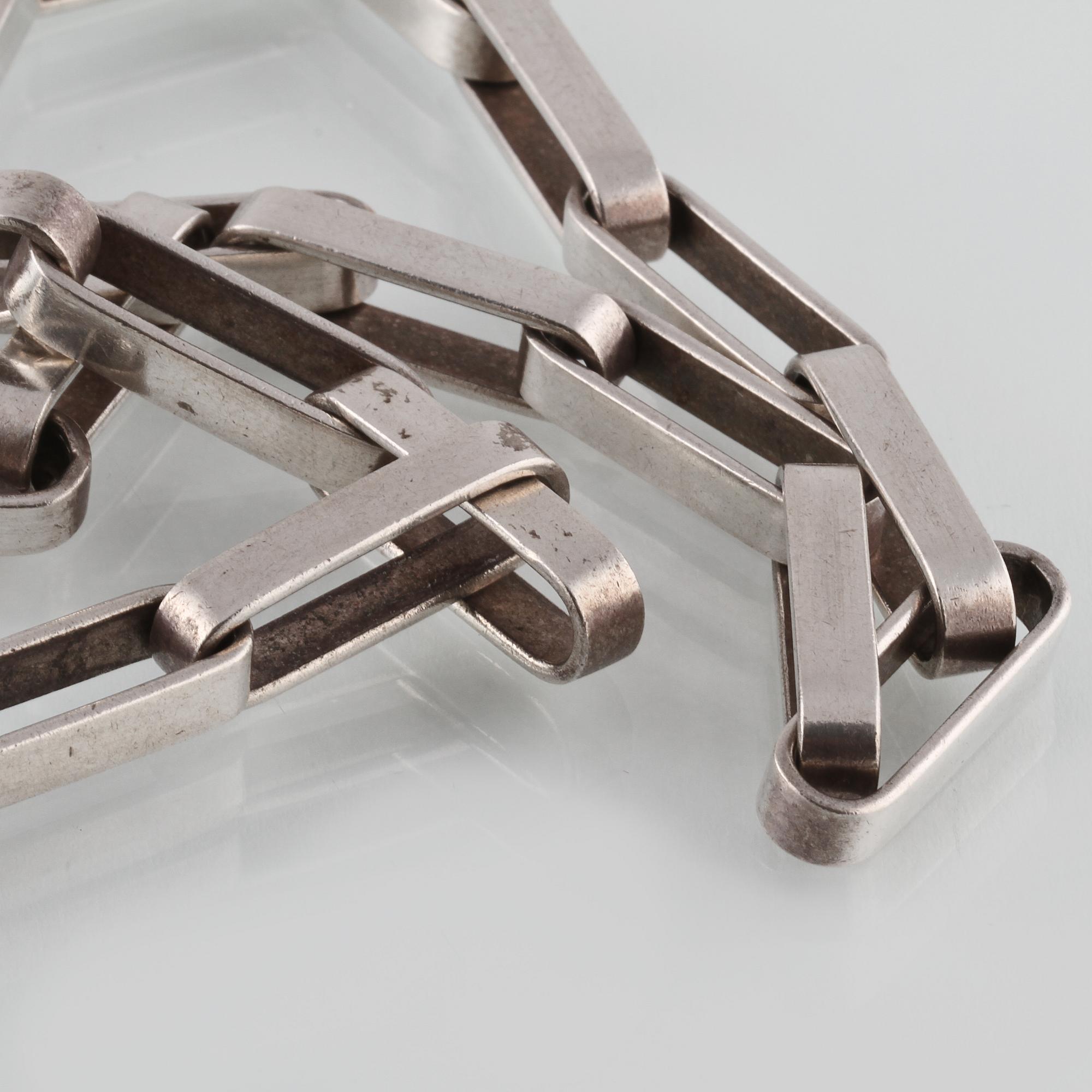 HALSLÄNK, sterlingsilver, Cecilia Johansson, Göteborg 1968. Vikt 118,0 gram.