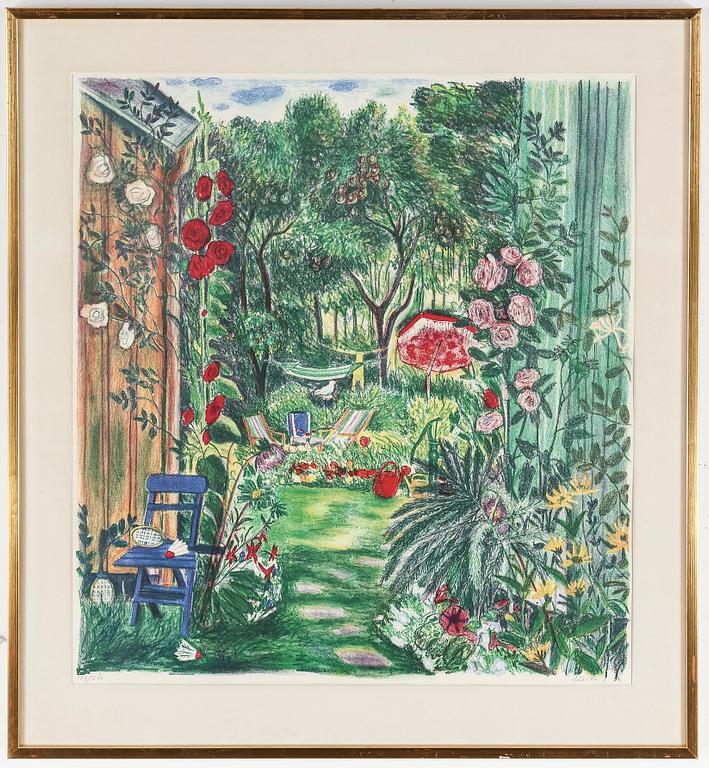 EVY LÅÅS, färglitografi, signerad och daterad -76, numrerad 129/260.