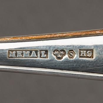 SKEDAR, silver, 12 st MEMA Lund, 1960-tal.