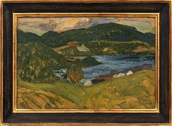 Helmer Osslund, Northern Swedish river landscape.