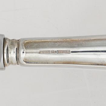 Guldsmedsaktiebolaget (GAB), bestickservis, 55 delar, silver, modell "Chippendale", Eskilstuna, bl a 2002.