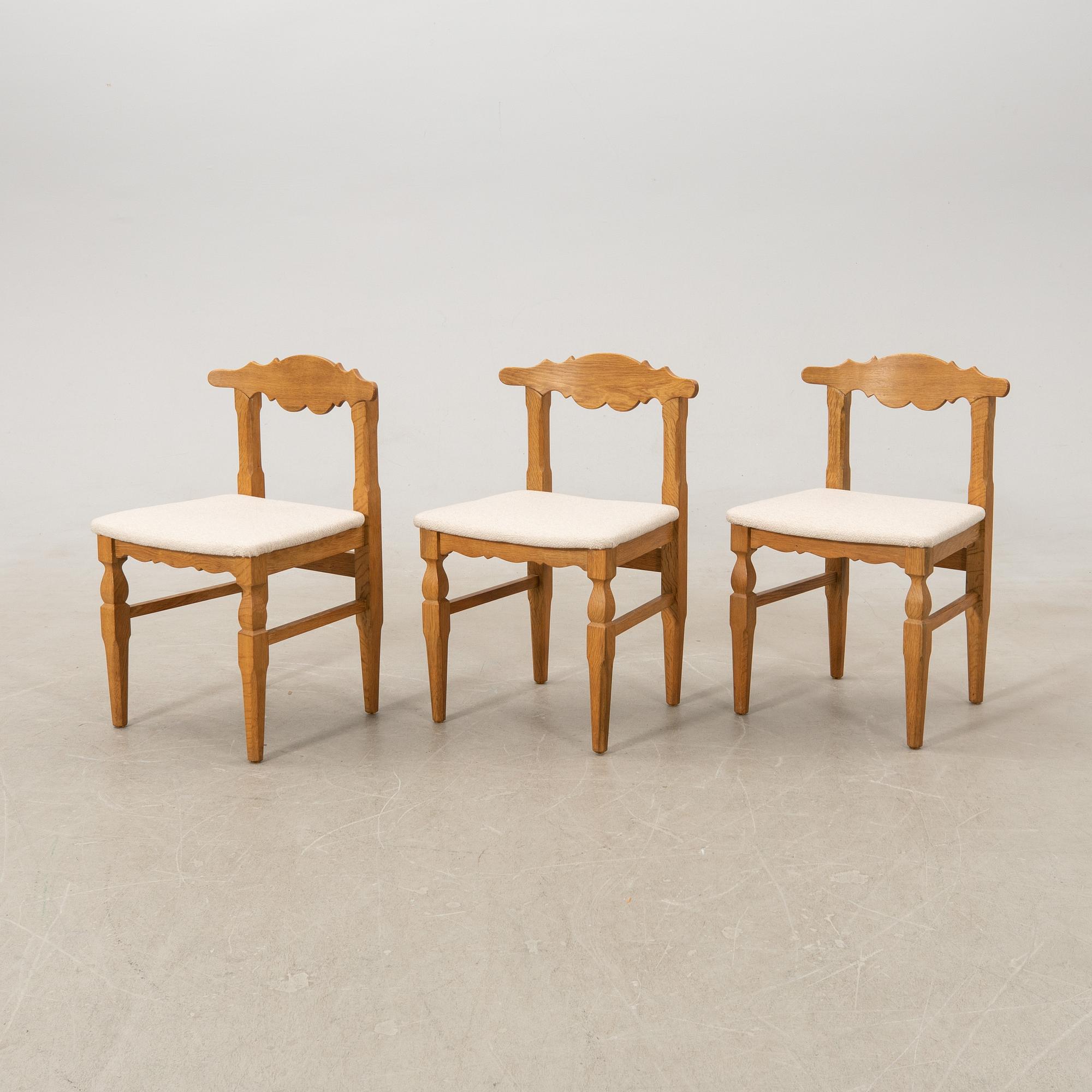 Henning Kjærnulf, dining group 7 dlr EG furniture Denmark 1960s.