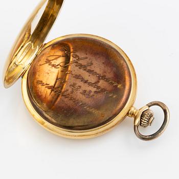 Pocket watch, hunter, 52 mm.