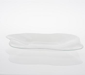 ALVAR AALTO, GLASS SCULPTURE, 4 PIECES. The Aalto Flower. Signed Alvar Aalto. Iittala 1980/90s.