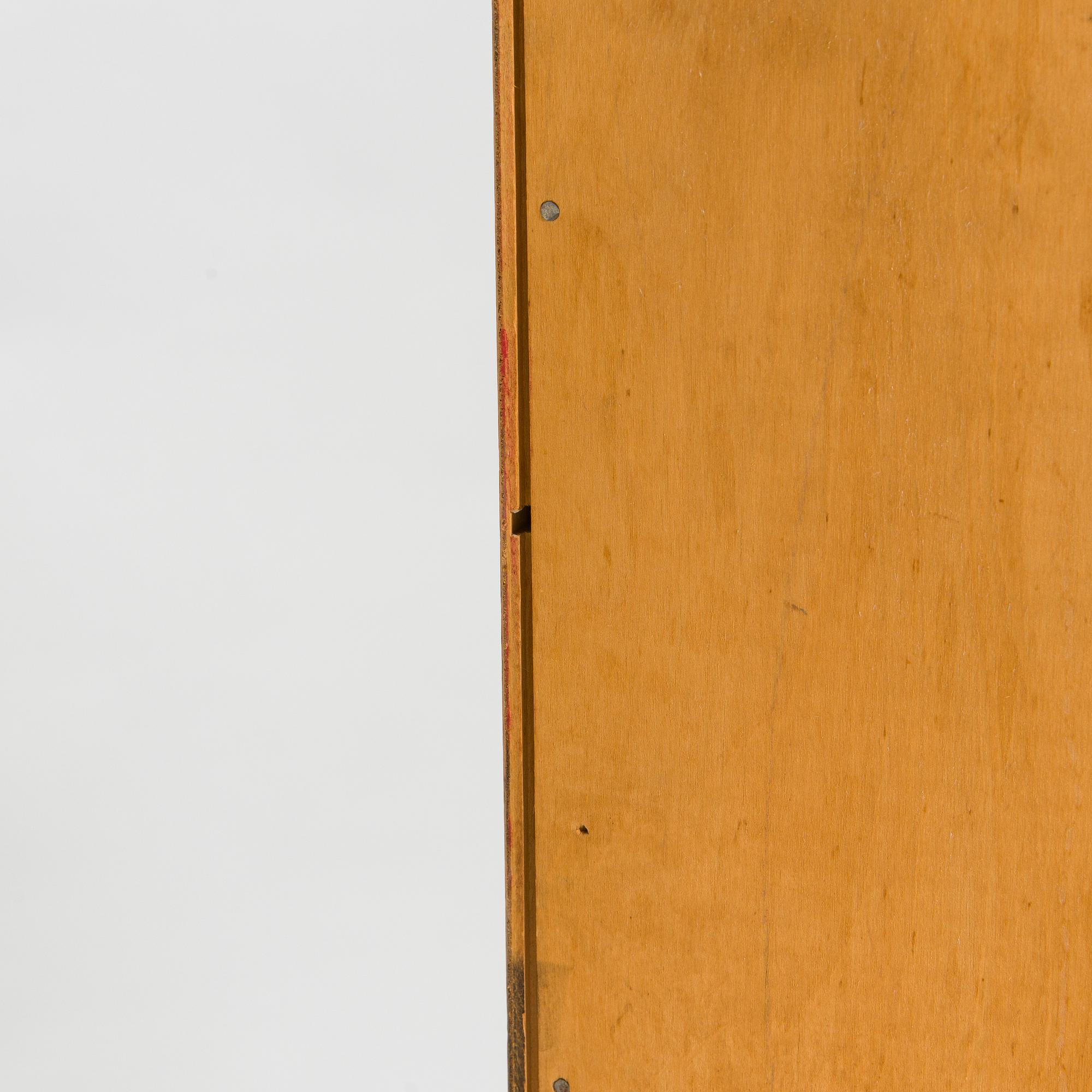 A Billnäs oak wood archive cabinet, Finland mid-20th century.