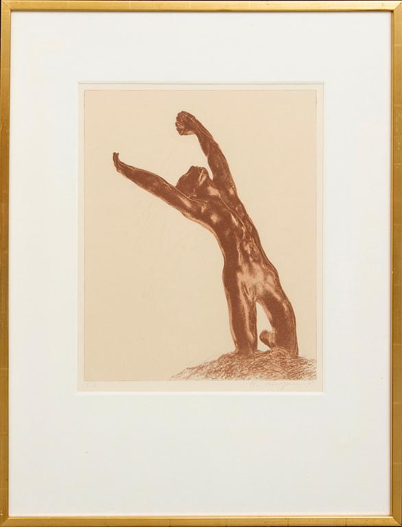 Ola Billgren, coloir lithograph, signed -79 EA.