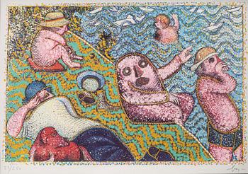 Enrico Baj, "La baignade".