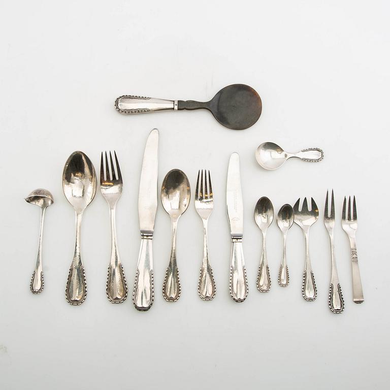 Georg Jensen, Cutlery approx. 61 dlr "Lily of the Valley" silver Copenhagen 1920s.