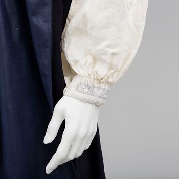 FOLKDRÄKT, 5 delar, Värend, 1900-talets andra hälft. Omkring storlek L.