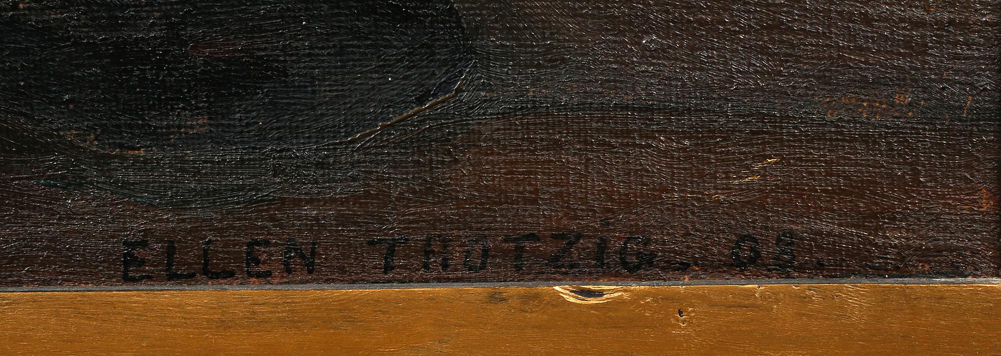 ELLEN TROTZIG, olja på duk, signerad och daterad 08?.