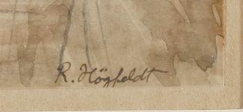 ROBERT HÖGFELDT, blandteknink, signerad.