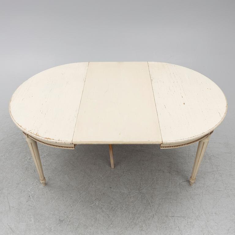 Dining table, Gustavian style, mid-20th century.