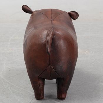 Dimitri Omersa & Co, a leather foot stool.