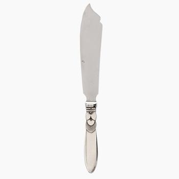 Gundorph Albertus, Tårtkniv, sterlingsilver, "Kaktus" Georg Jensen, Köpenhamn, Danmark 1933.