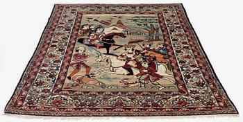 Matta, antik Kirman Laver, södra Persien, ca 210 x 136 cm.