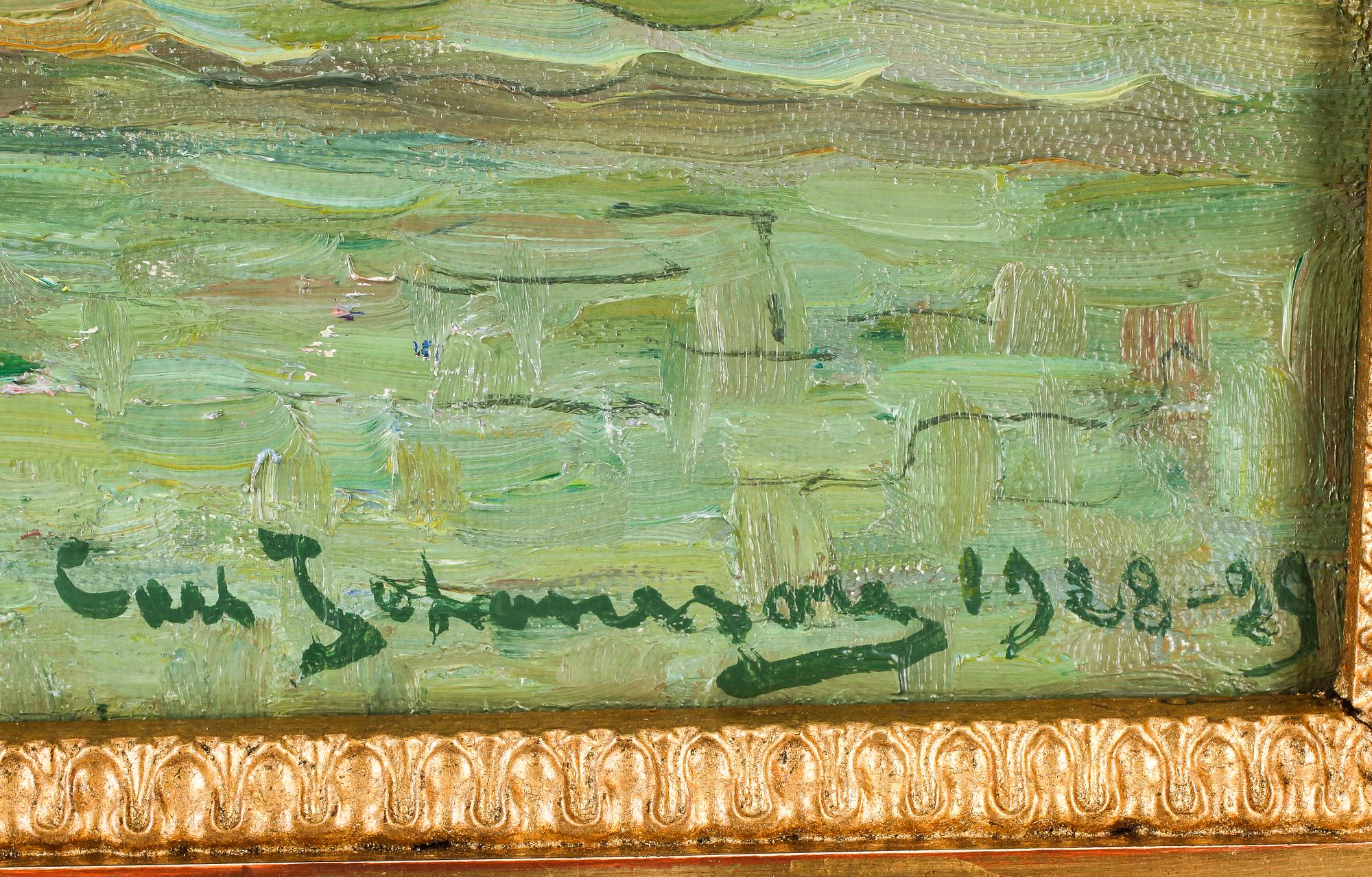 CARL JOHANSSON. Olja på duk. Signerad Carl Johansson och daterad 1928-29.